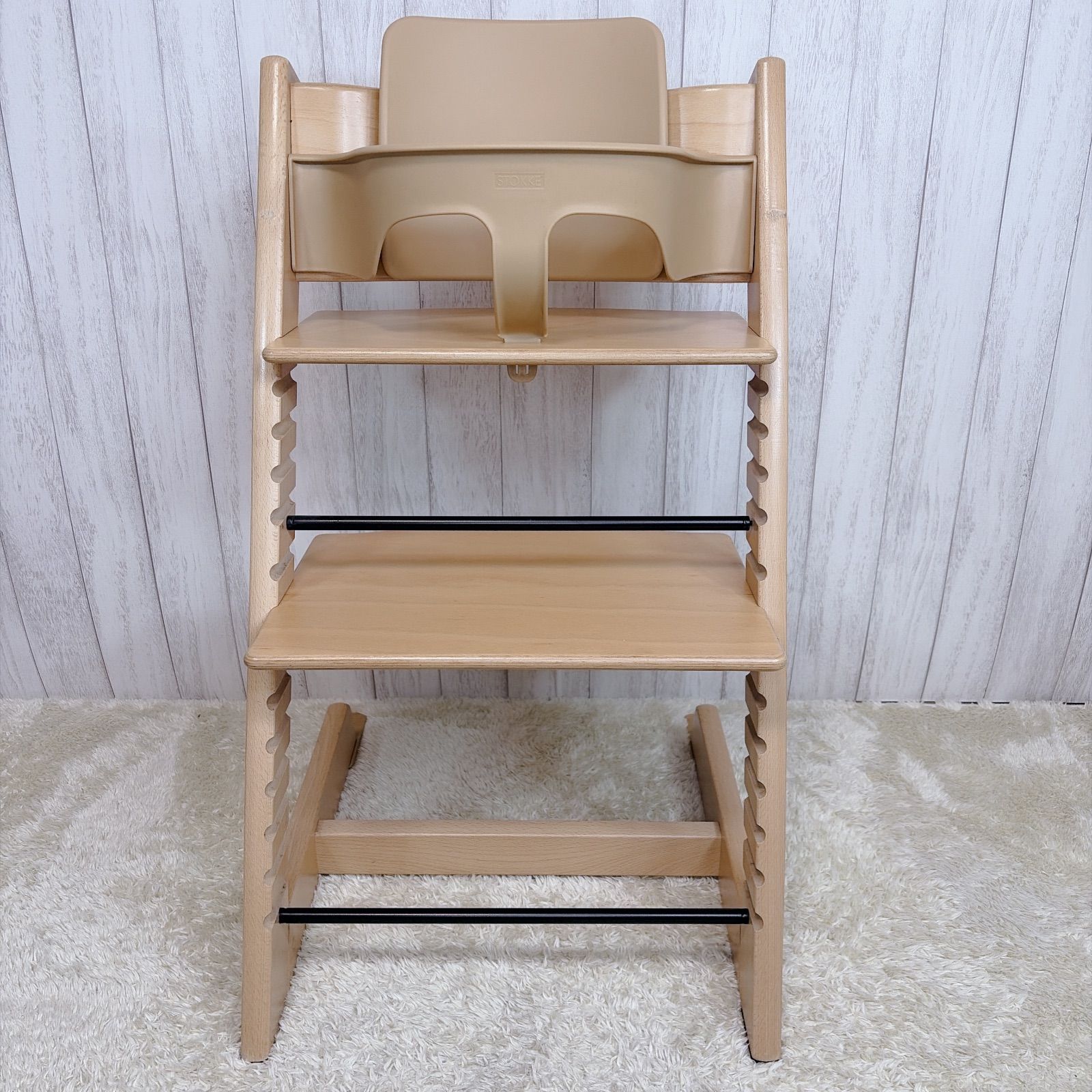 ☆良品☆ STOKKE トリップトラップ シリアルNo.4 ベビーセット付き STOKKE ストッケTRIPTRAP トリップトラップ シリアル4 STOKKE ストッケ