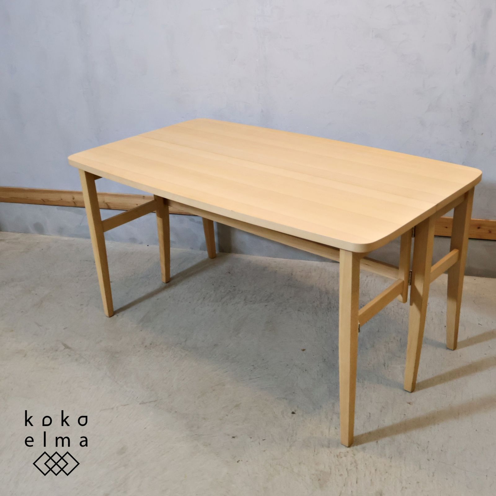 AKIMOKU 秋田木工 ノルディック カウンターテーブル 伸長式 バタフライ