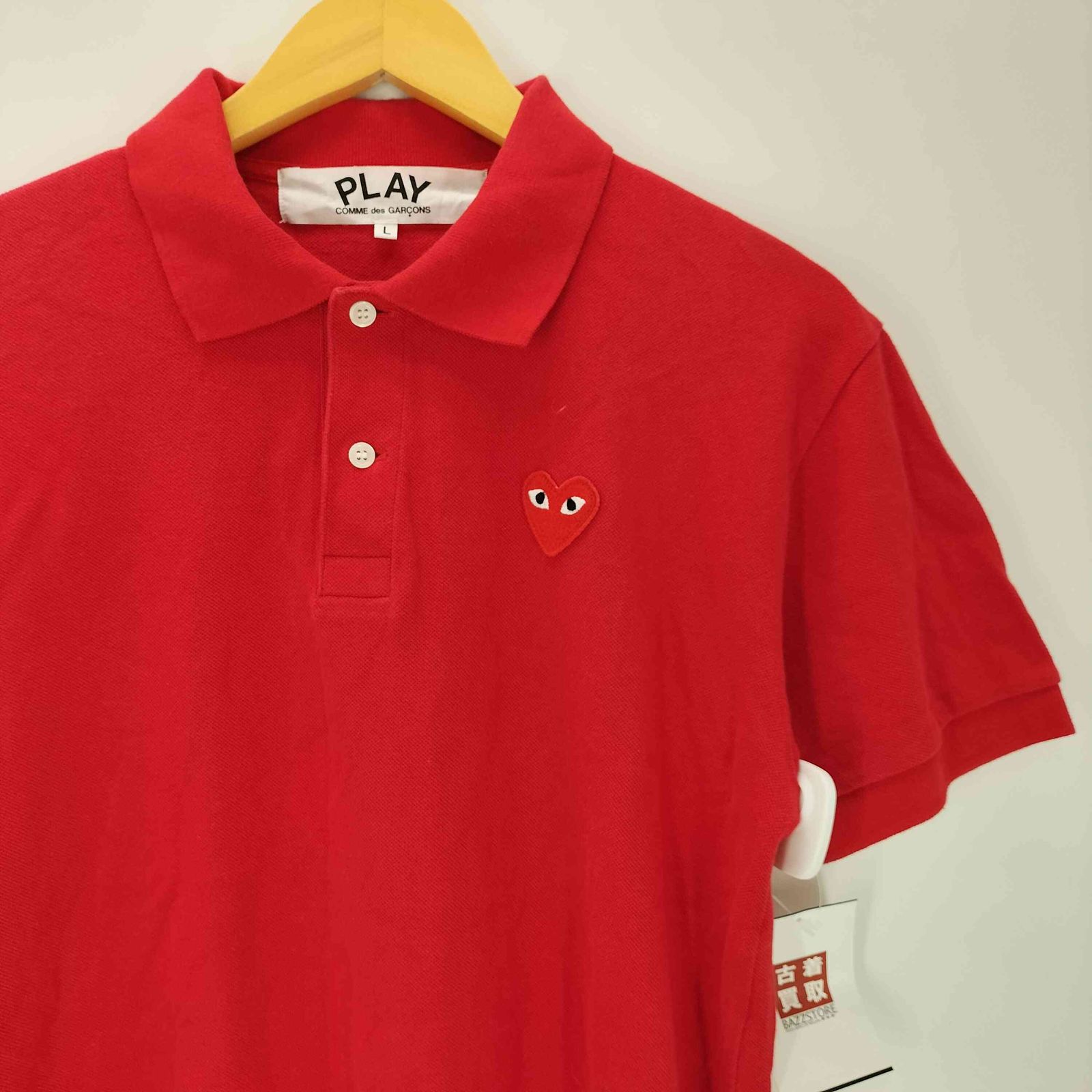 美品 PLAY COMME des GARCONS レッドハートロゴ ポロシャツ 楽天市場】コムデギャルソン ポロシャツ 半袖 メンズ COMME des