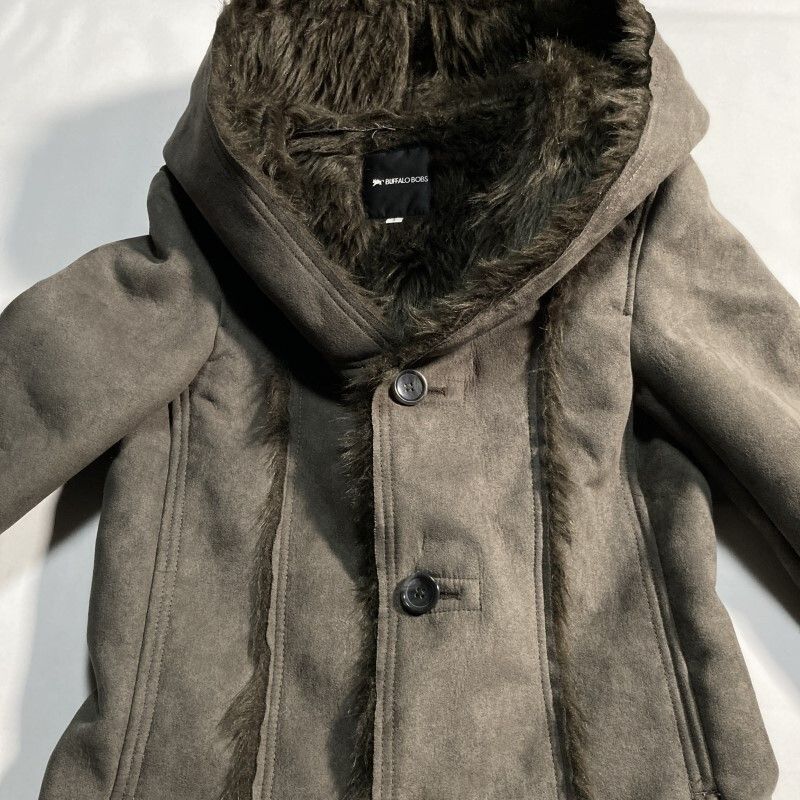buffalo bobs ムートン ファー ジャケット アウター v系 90´s vintage ファー付き レザー ムートンジャケット buffalo bobs