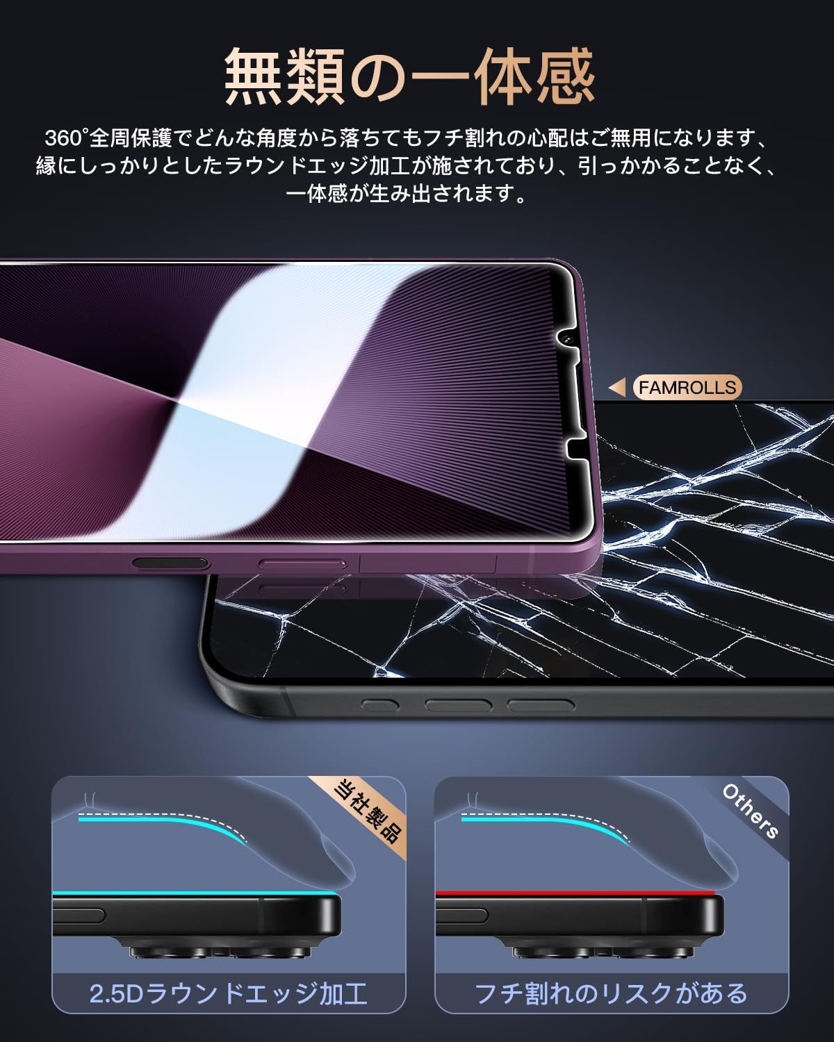 ガラスフィルム エクスペリア1