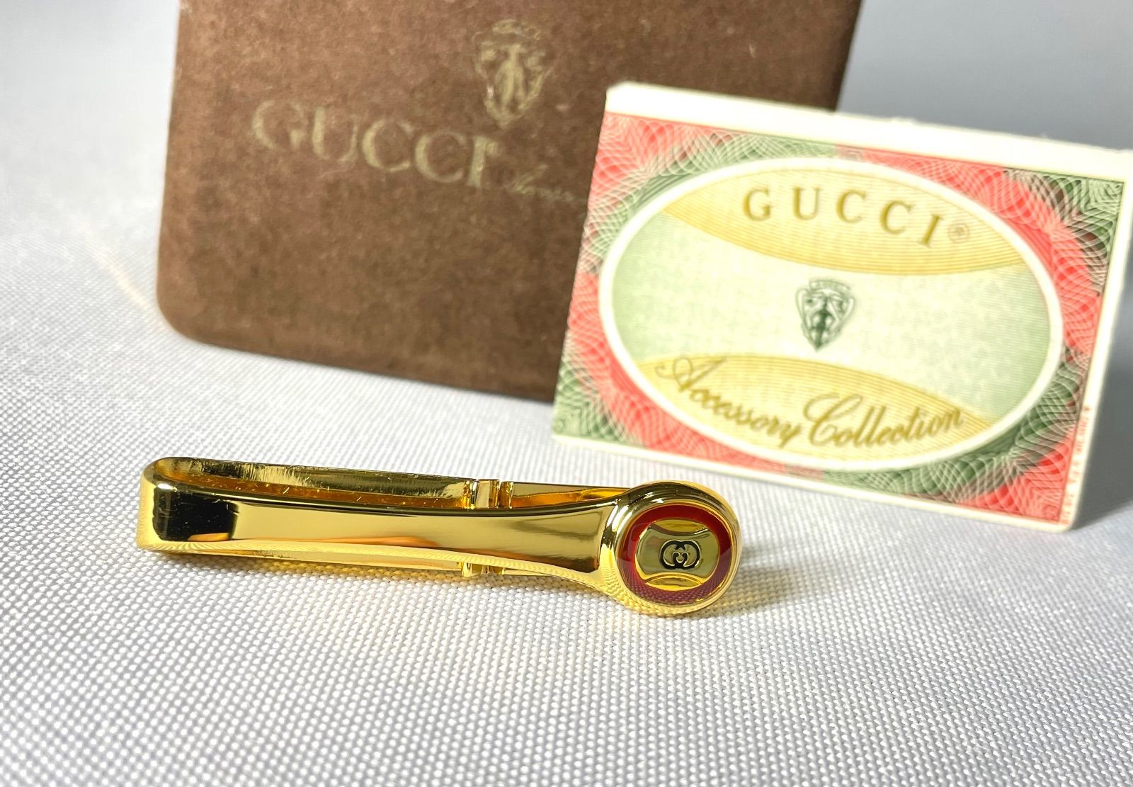 新品 GUCCI グッチ タイピン ピンバッジ ブローチ インターロッキングGG GUCCI（グッチ） ネクタイピン メンズ インターロッキングG タイバー