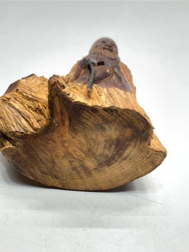 希少 福禄寿 置物 一刀彫 木彫り ヴィンテージ アンティーク 昭和