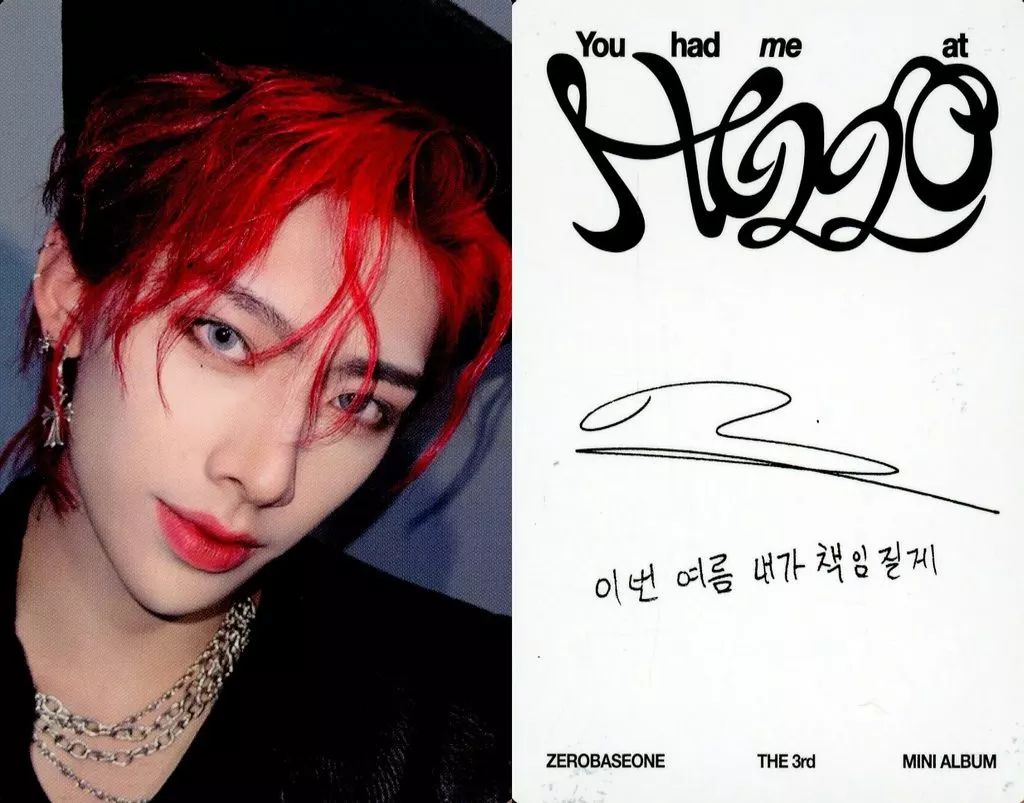 中古】コレクションカード(男性) ZEROBASEONE/リッキー(Ricky)/裏面