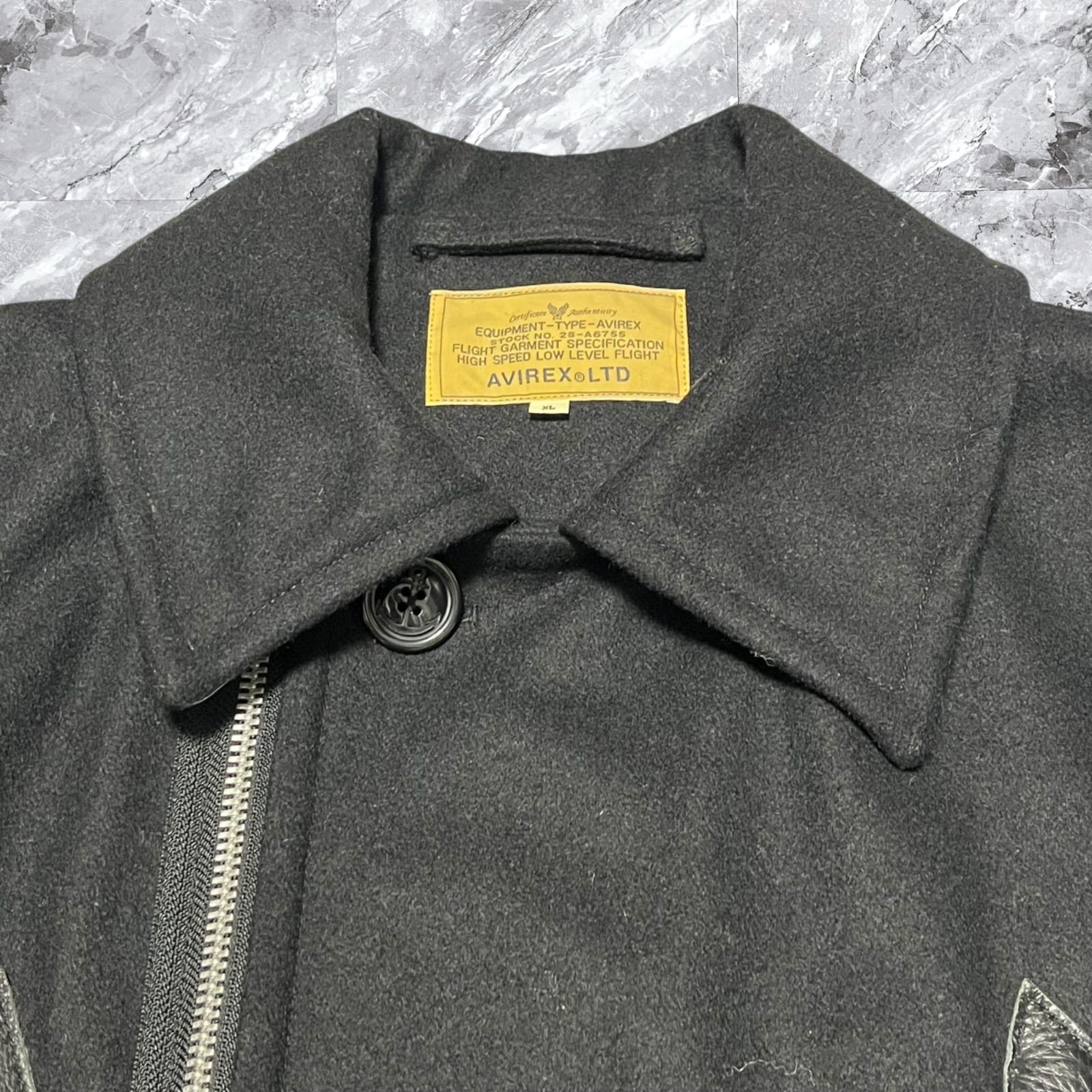 大きいサイズ AVIREX アヴィレックス ダブルライダースジャケット