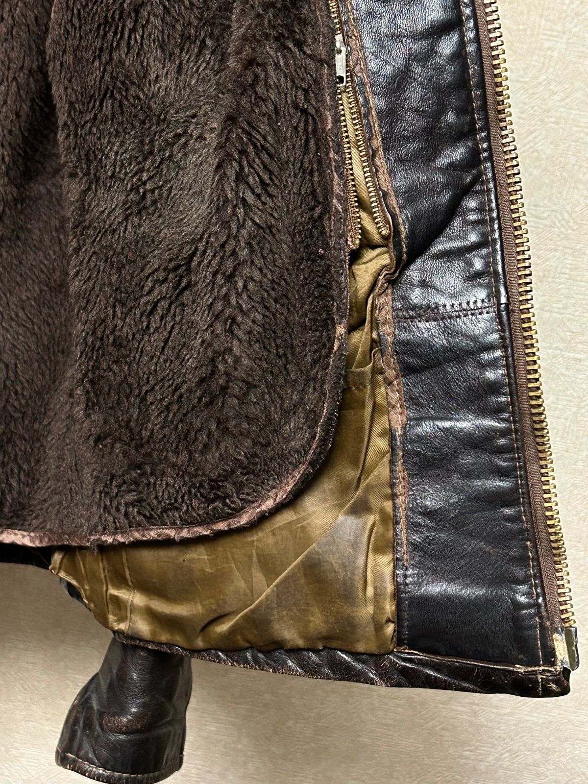 Schott レザー シングルライダース ジャケット　80s 茶タグ　ライナー 80年代初期Schott希少オールド茶タグシングルライダースライナー付フル