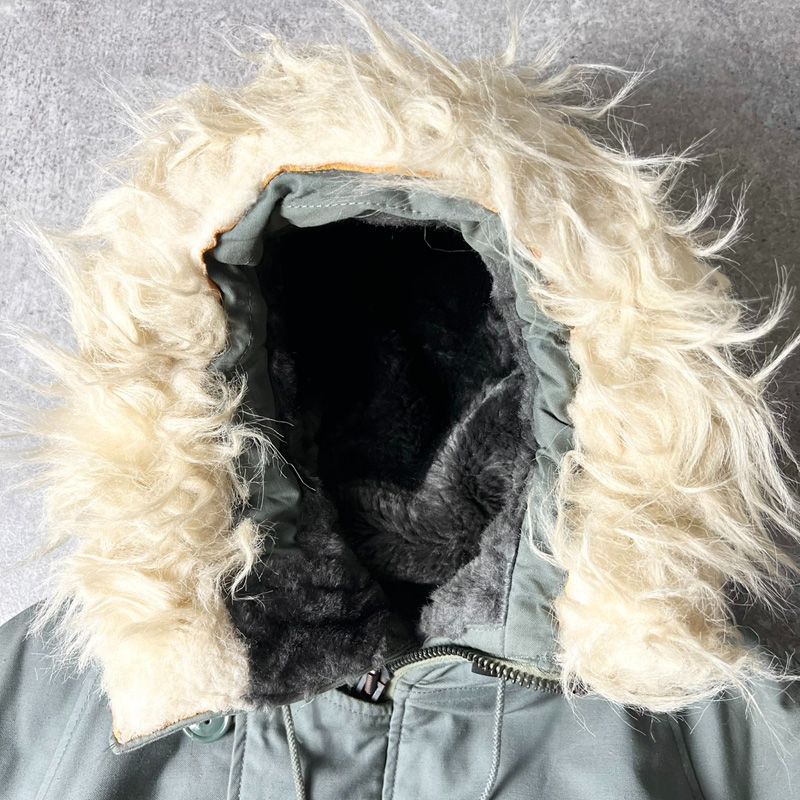 70s 米軍 実物 USAF N-3B フライトジャケットミリタリー S パーカー 70