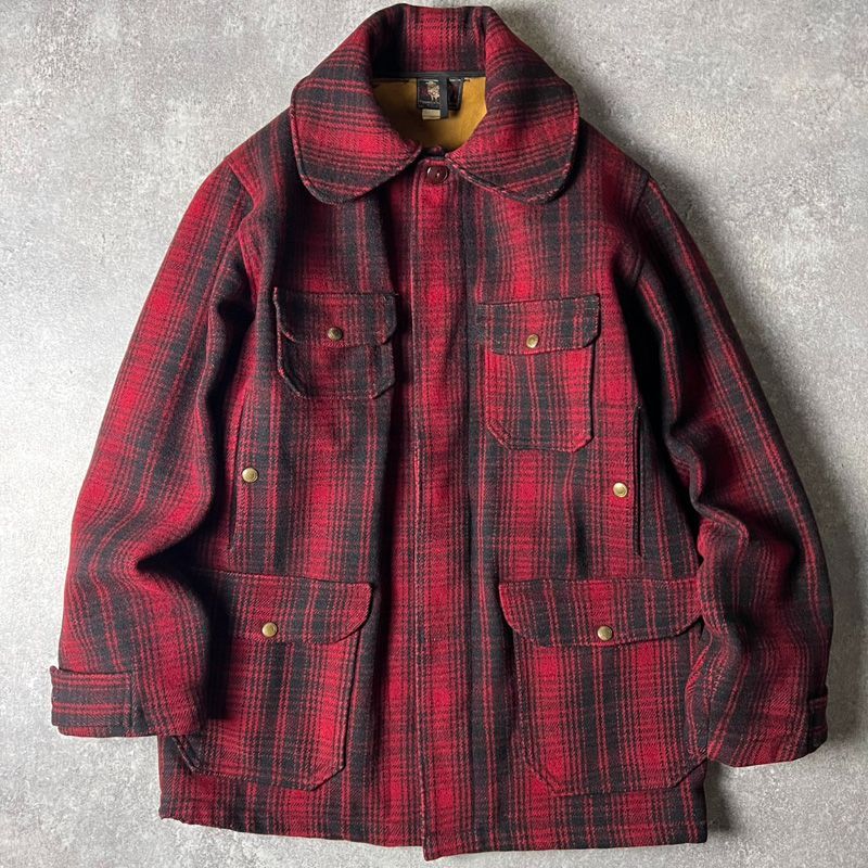 50s WOOLRICH チェック ウール マッキーノ ジャケット 38 / 50年代