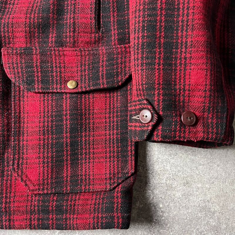 50s WOOLRICH チェック ウール マッキーノ ジャケット 38 / 50年代