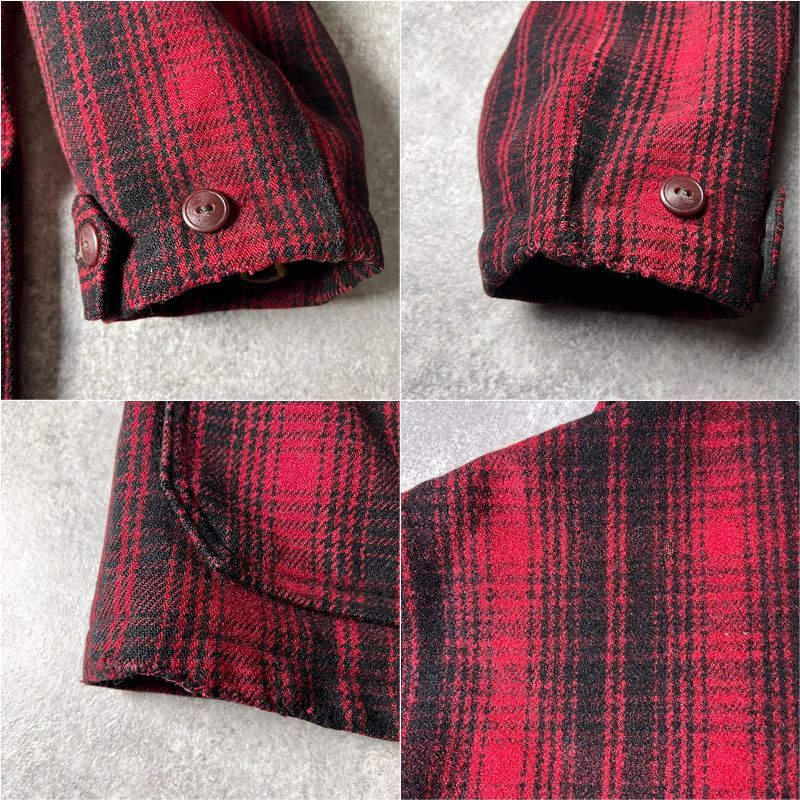 50s WOOLRICH チェック ウール マッキーノ ジャケット 38 / 50年代