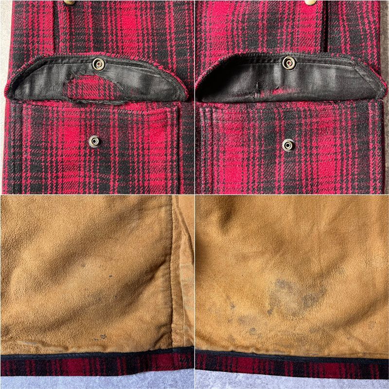 50s WOOLRICH チェック ウール マッキーノ ジャケット 38 / 50年代