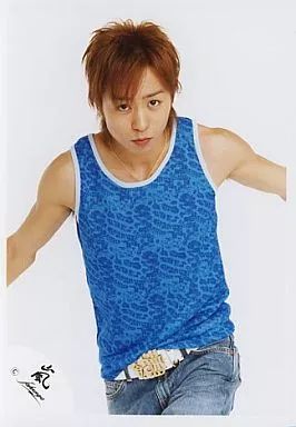 中古】生写真(ジャニーズ) 嵐/櫻井翔/上半身・タンクトップ青・両手