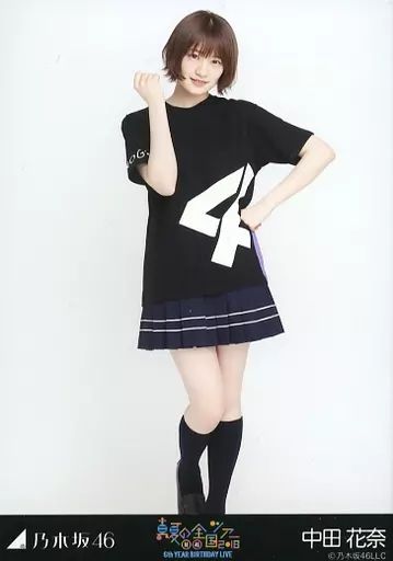 中古】生写真(乃木坂46) 中田花奈/全身(見切れ)・6thBDライブTシャツ
