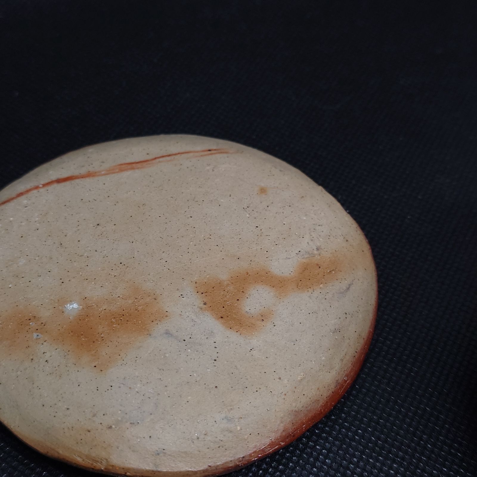 玉付きカップ ソーサーセット…備前焼