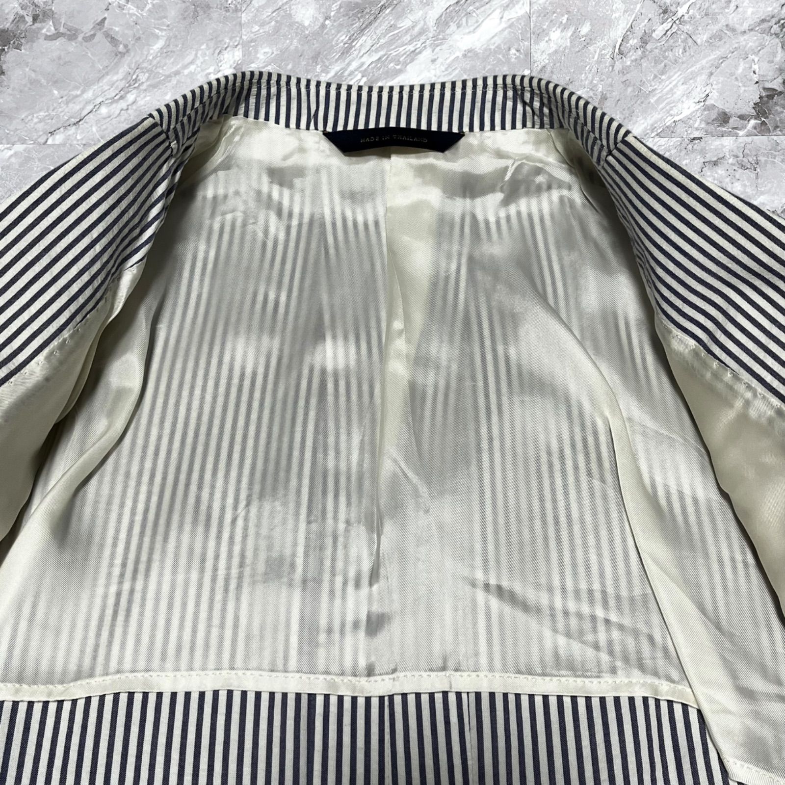 ストライプ ブルー系