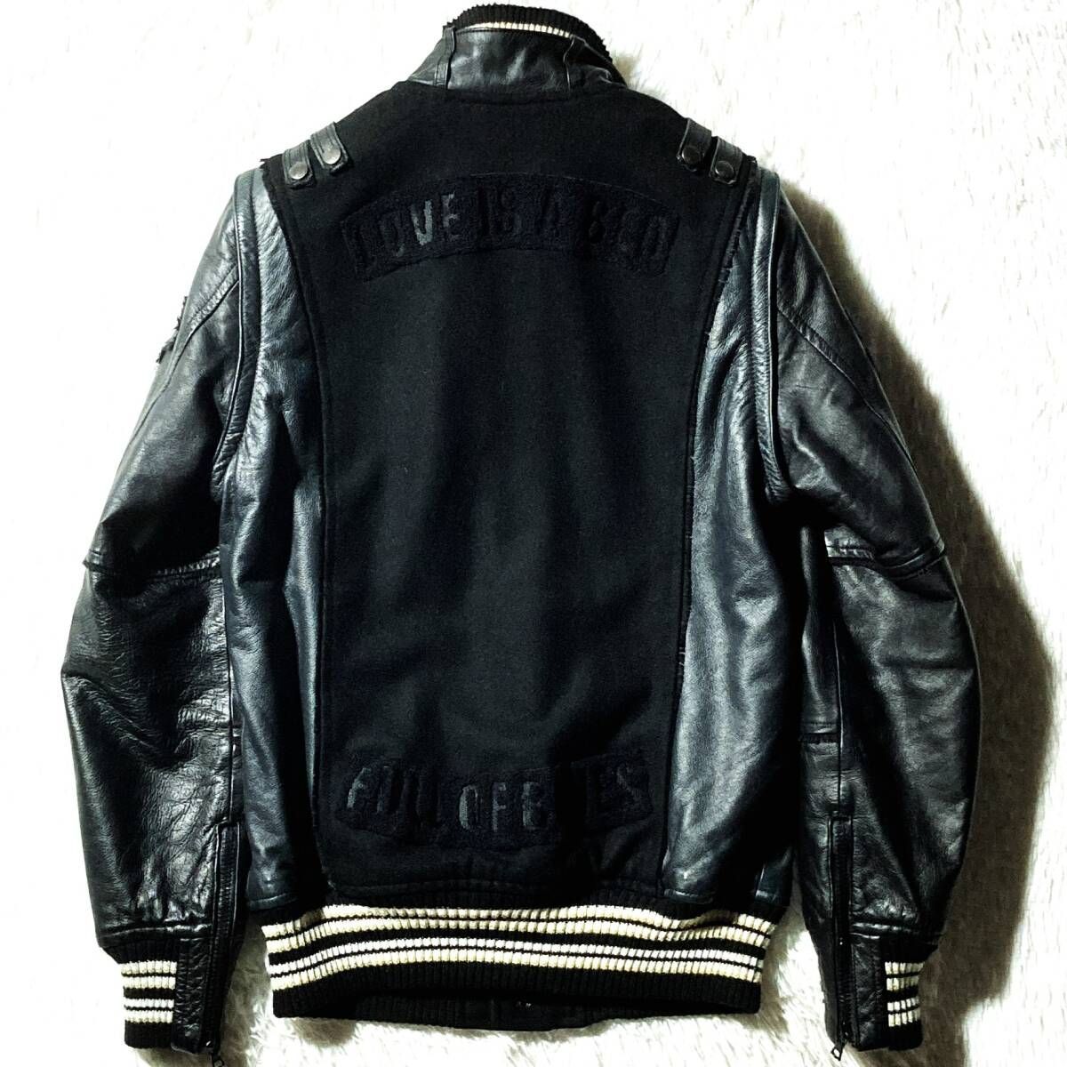 ROEN☆最強の艶感&ラグジュアリー☆一番人気オール黒☆鹿革レザー