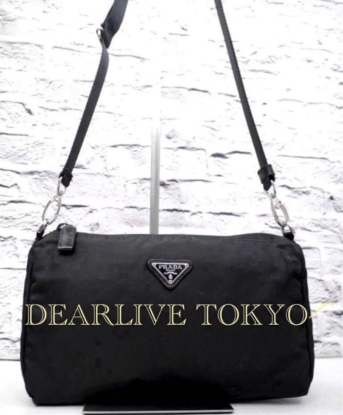 レア◆ PRADA プラダ ナイロンレザー クロスボディ カメラ バッグ ポーチ 美品◇ PRADA プラダ ユニセックス ナイロンxレザー クロスボディ