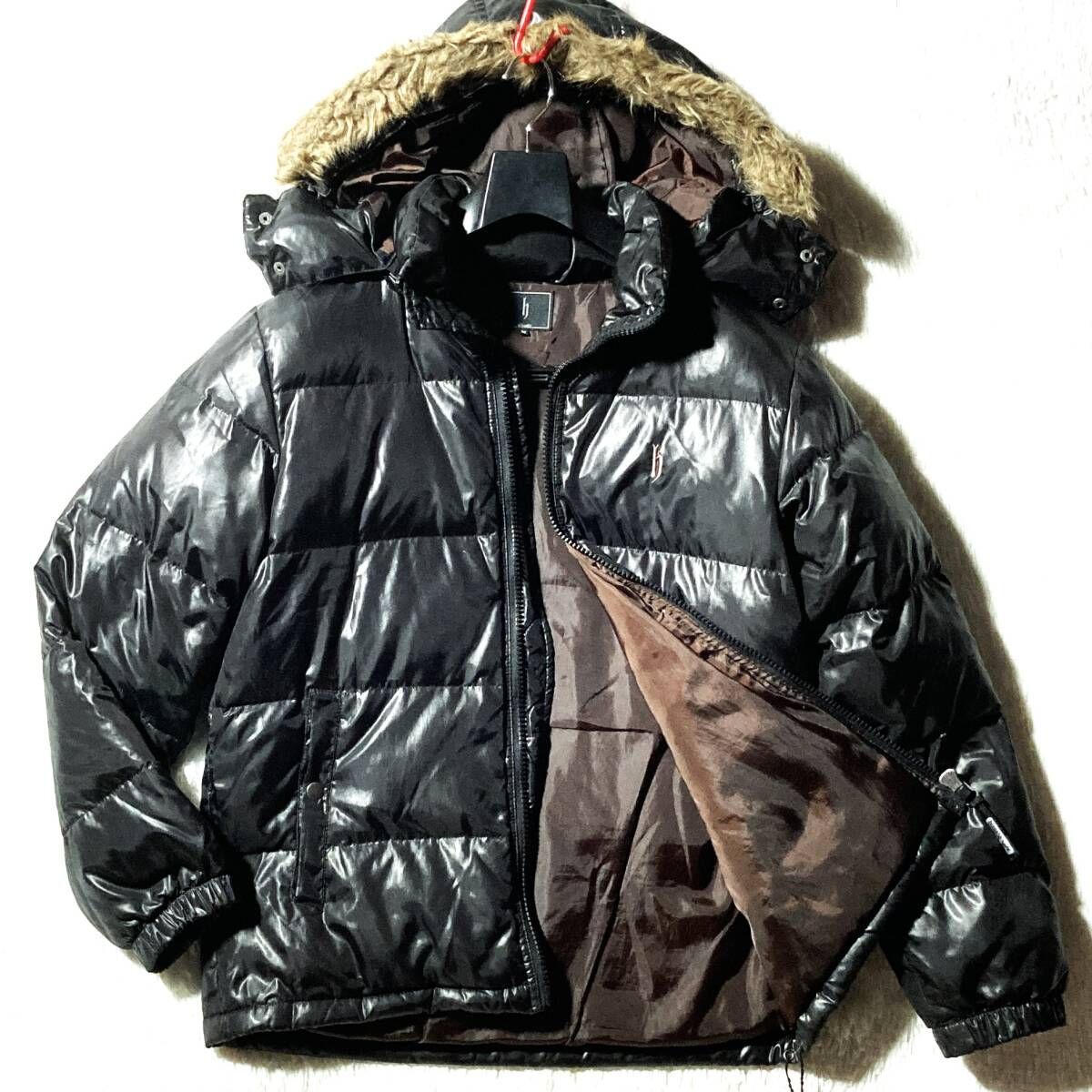 DJ honda☆90s 00s archive☆平成Y2Kヴィンテージ☆ファーフード 光沢