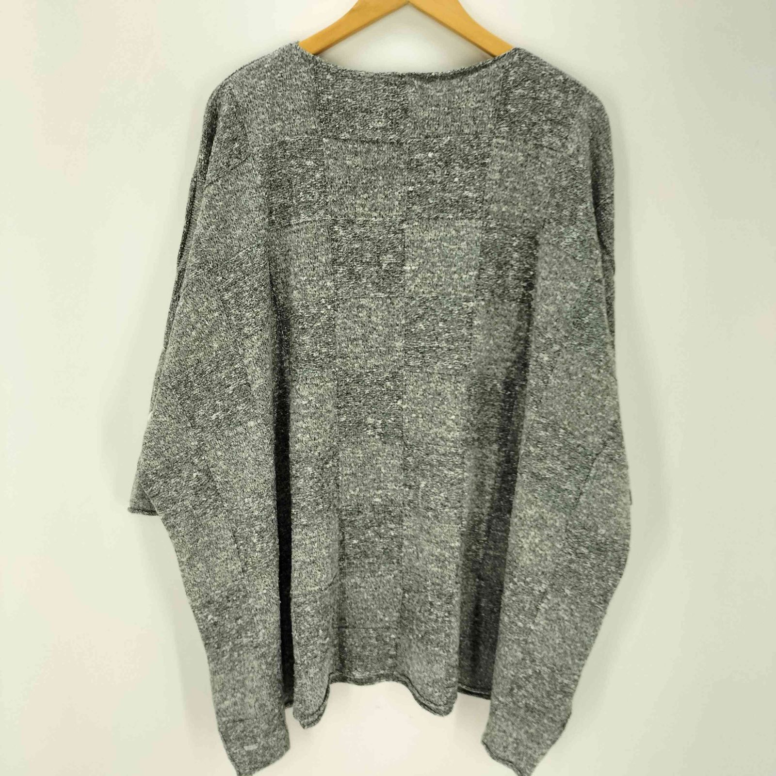 USED古着(ユーズドフルギ) {{eskandar}} 00S 平面パターン 霜降り プルオーバー スキッパー ニット セーター メンズ import：S 【中古】【ブランド古着バズストア】 ユーズドフルギ USED古着 00S 平面パターン 霜降り プルオーバー