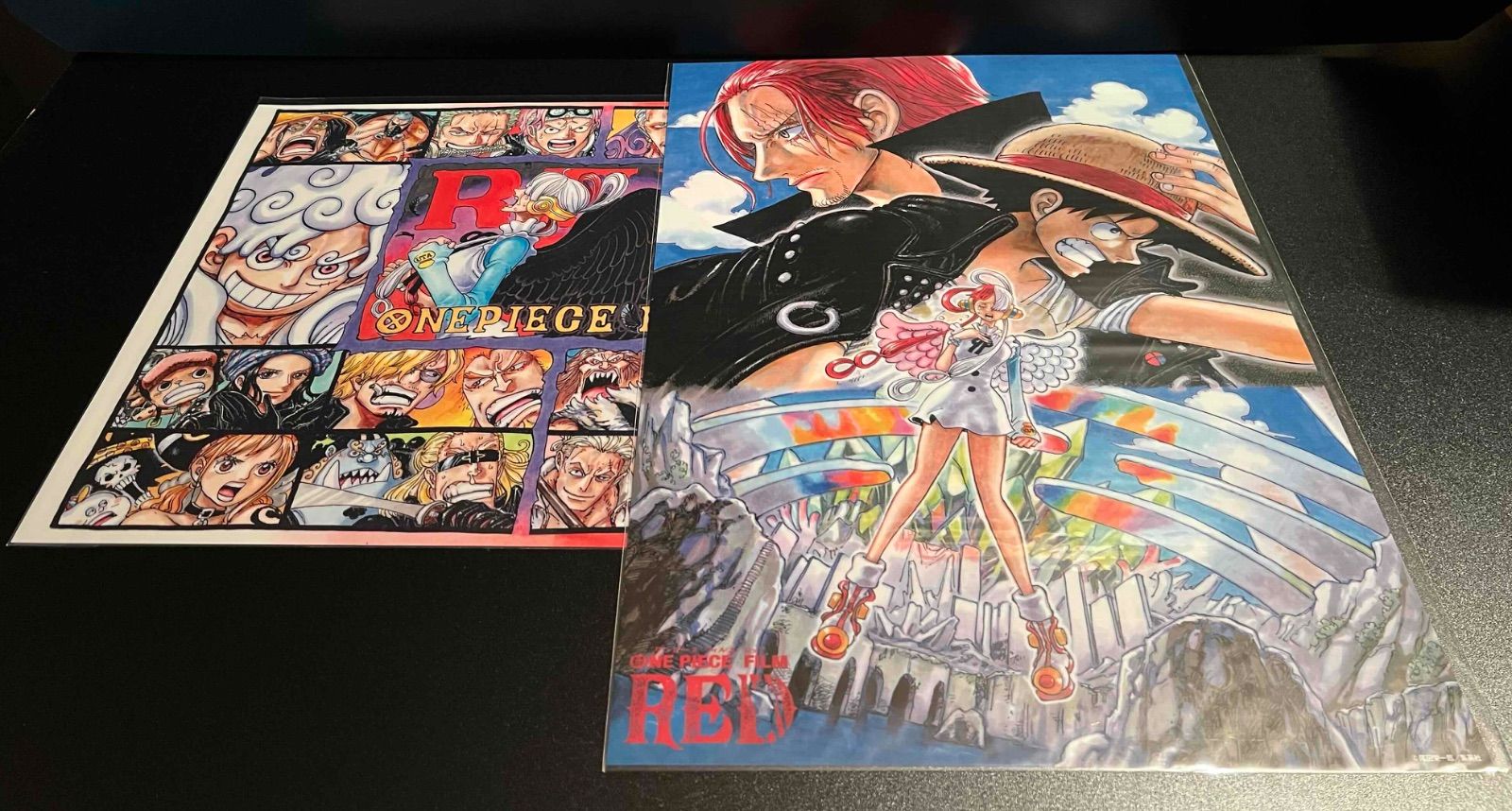 ONE PIECE FILM RED』A3 クリアポスター 2種セット ワンピース - メルカリ