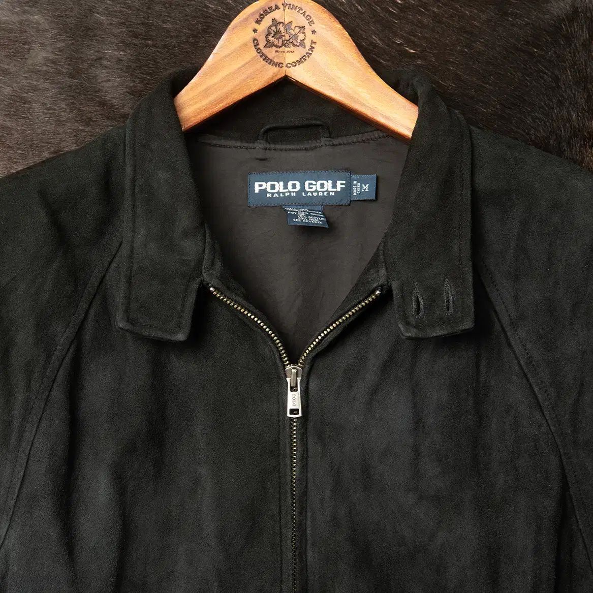 90s ポロ ラルフローレン ハリントン ジャケット　黒　M 90s 美品 Polo Ralph Lauren ポロ ラルフローレン ハリントン