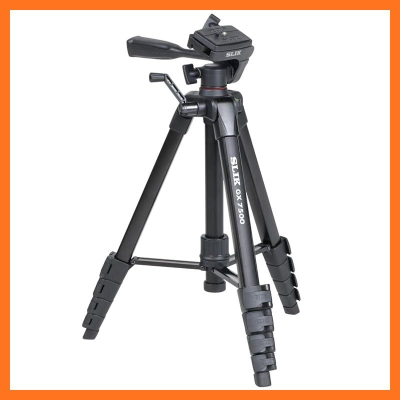 新品】 SLIK 三脚 GX 7500 3ウェイ雲台 最大高172cm 5段式 最大搭載