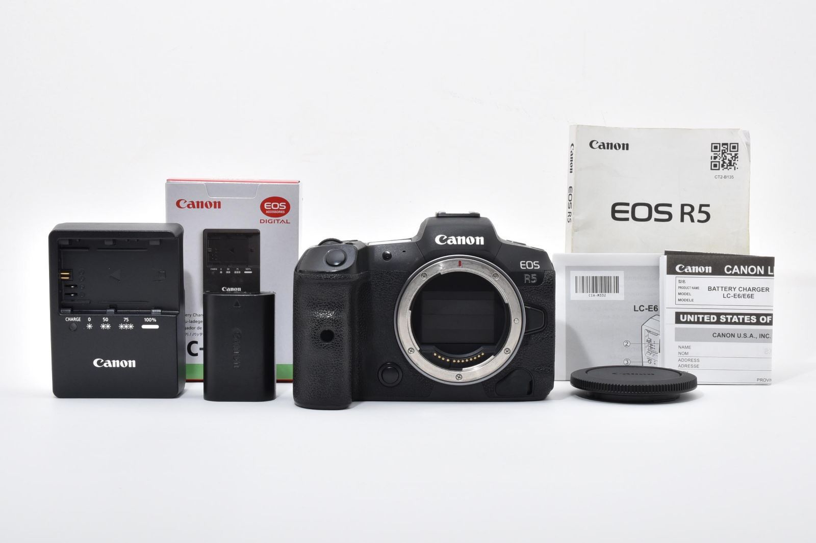 Canon EOS R5 ボディ、 シャッター回数3万未満 Canon EOS R5 ボディ