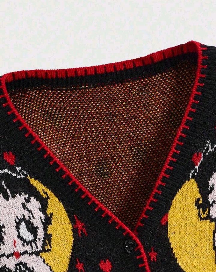 Betty Boop ベティちゃん カーディガン ベティブープ カーデ ニット