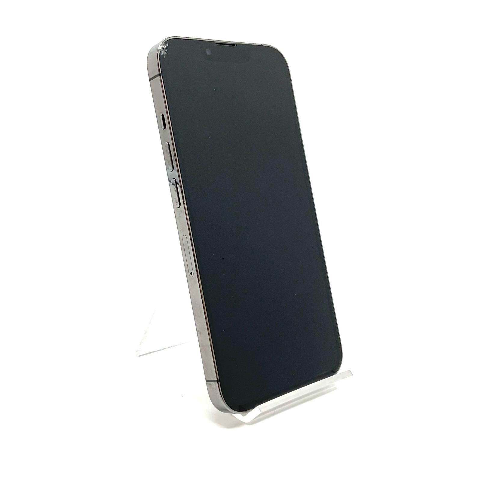 iPhone 13 Pro 128 GB グラファイト モバイル 白ロム 80 難有