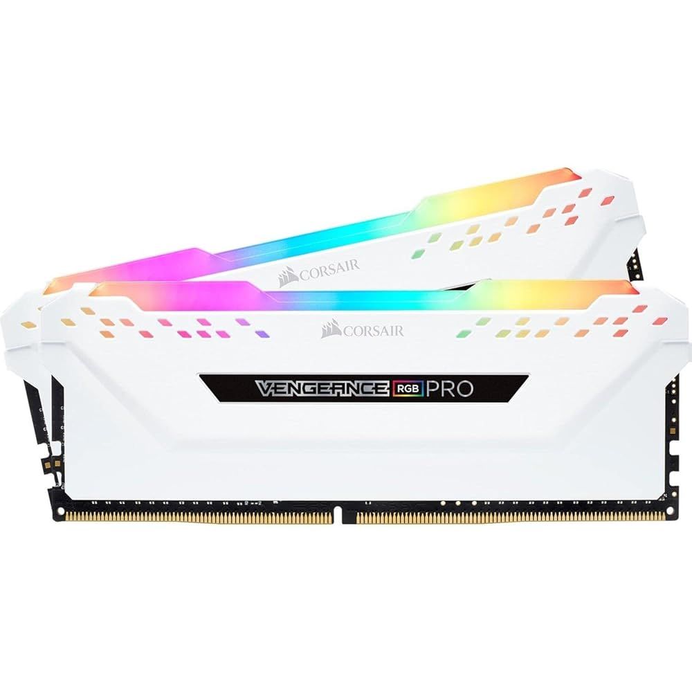 Corsair DDR 4 3200 MHz デスクトップPC用 メモリ RGBシリーズ 32 GB 16 ホワイト