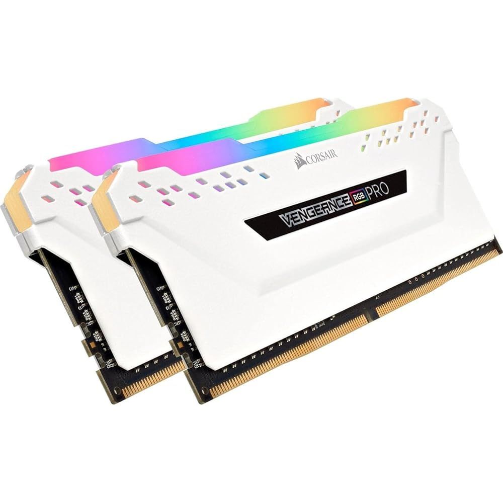 Corsair DDR 4 3200 MHz デスクトップPC用 メモリ RGBシリーズ 32 GB 16 ホワイト