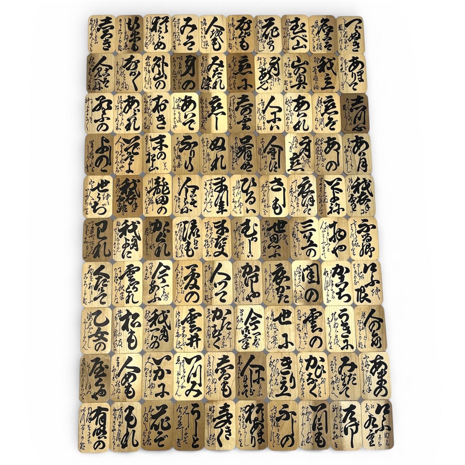 小倉百人一首 全日本下の句歌留多協会指定 木札 読札 - メルカリ