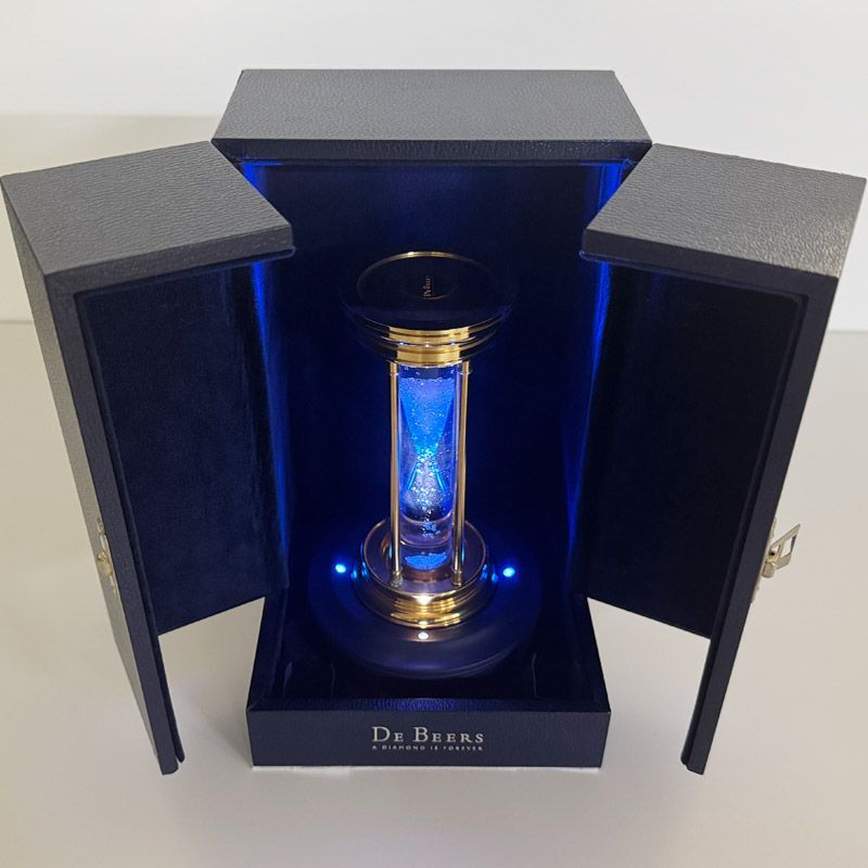 稀少】DE BEERS デビアス ダイヤモンドアワーグラス 砂時計 2000年限定