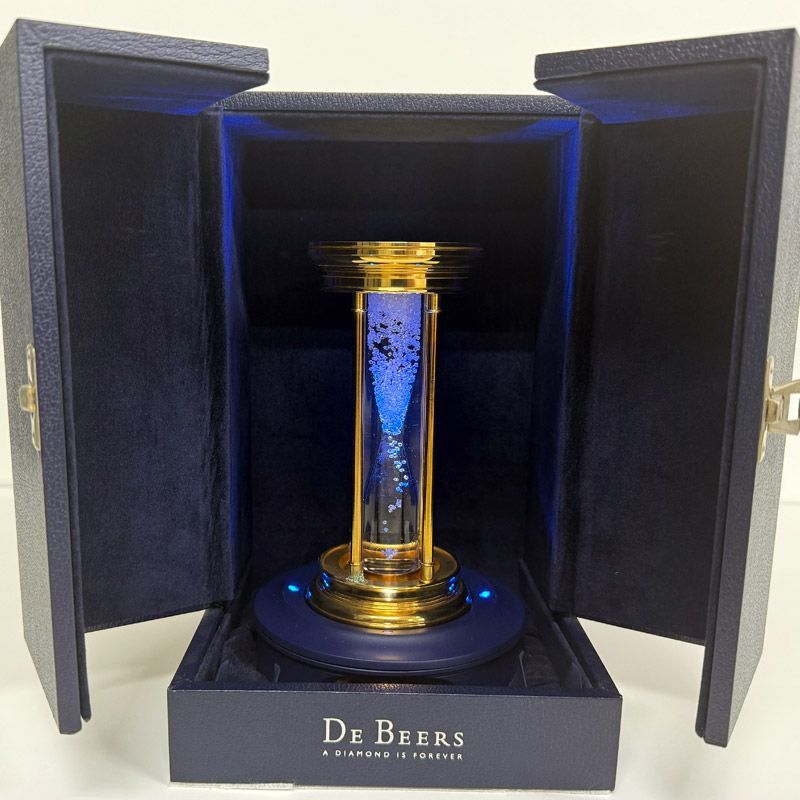 稀少】DE BEERS デビアス ダイヤモンドアワーグラス 砂時計 2000年限定
