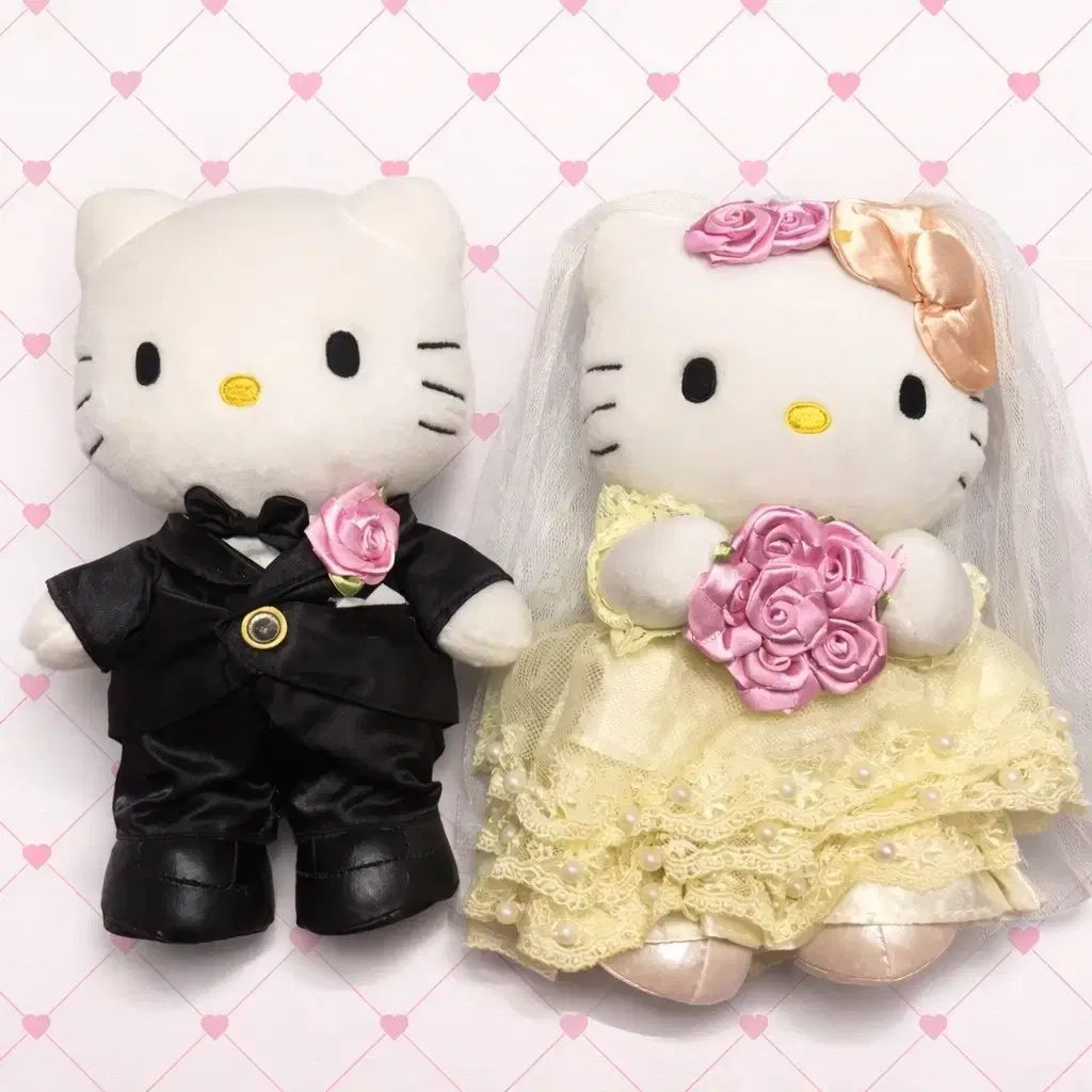 ハローキティ ウェディング ぬいぐるみ 新郎新婦 セット