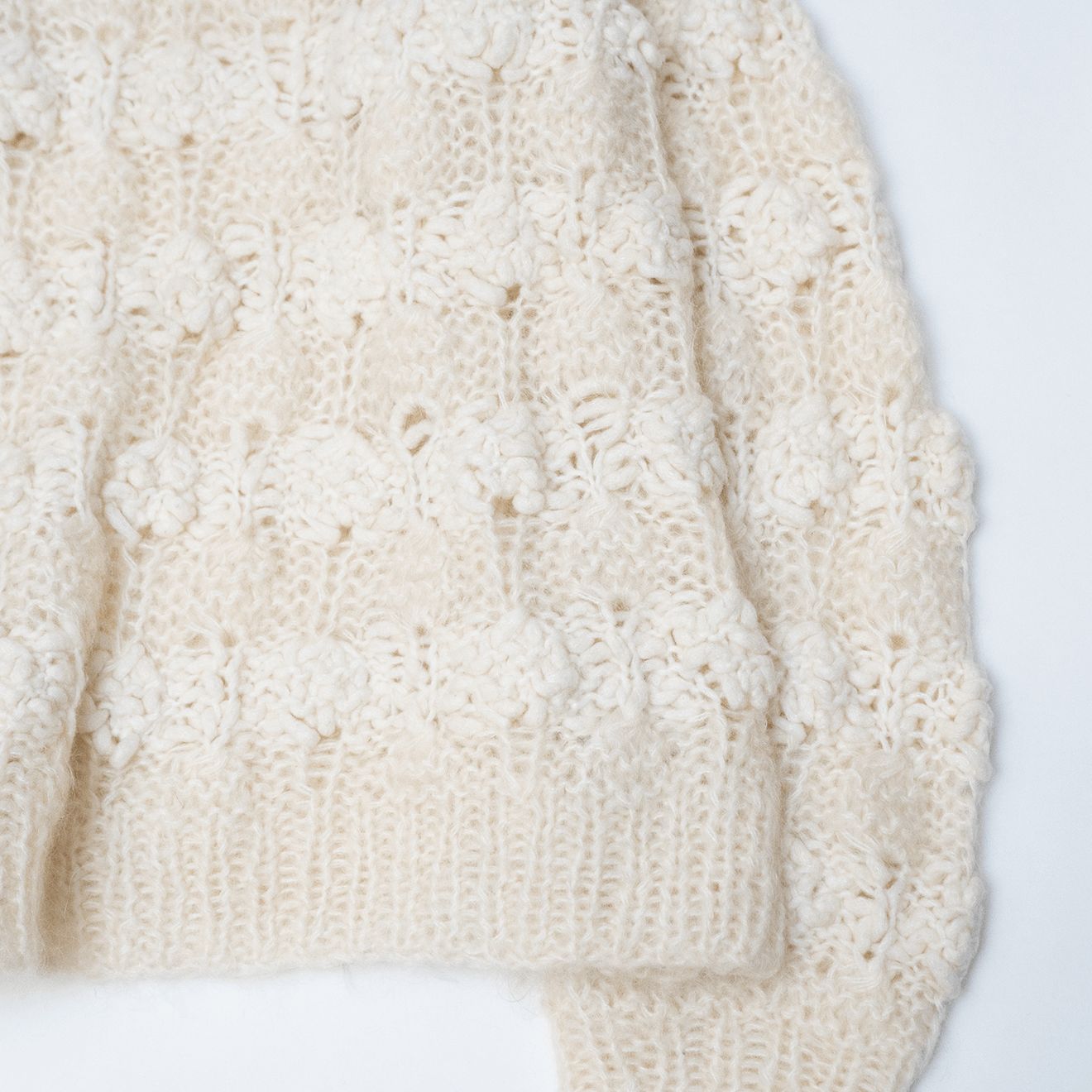 CLANE クラネ バンピーオーバーVネックニットトップス BUMPY OVER V