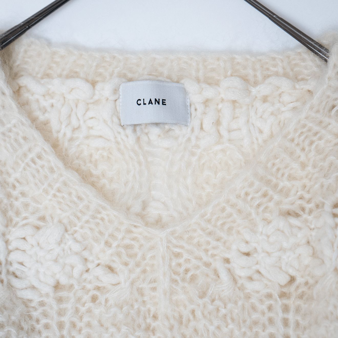 CLANE クラネ バンピーオーバーVネックニットトップス BUMPY OVER V