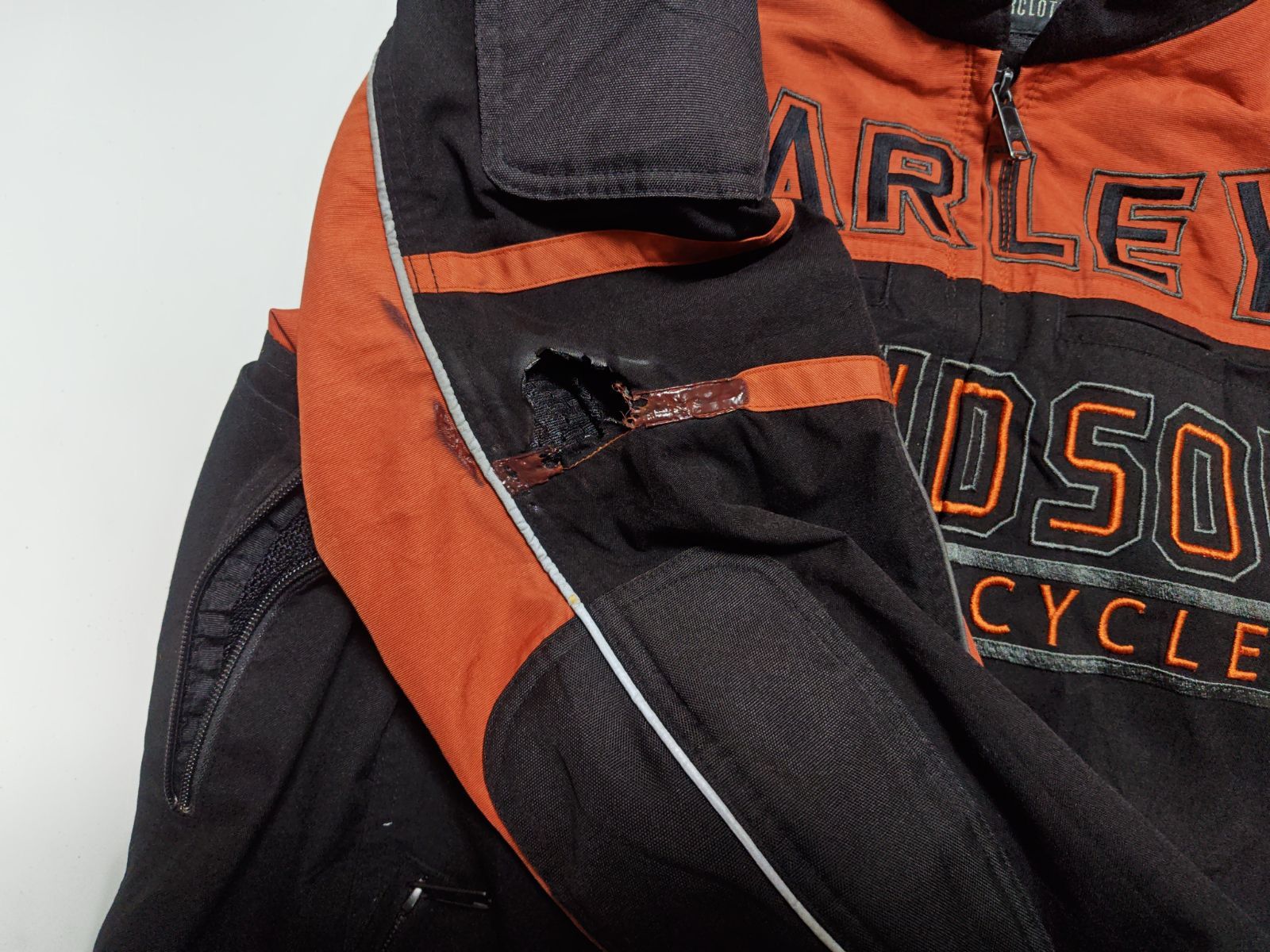 訳あり Harley-Davidson ハーレーダビッドソン ナイロン ライダース