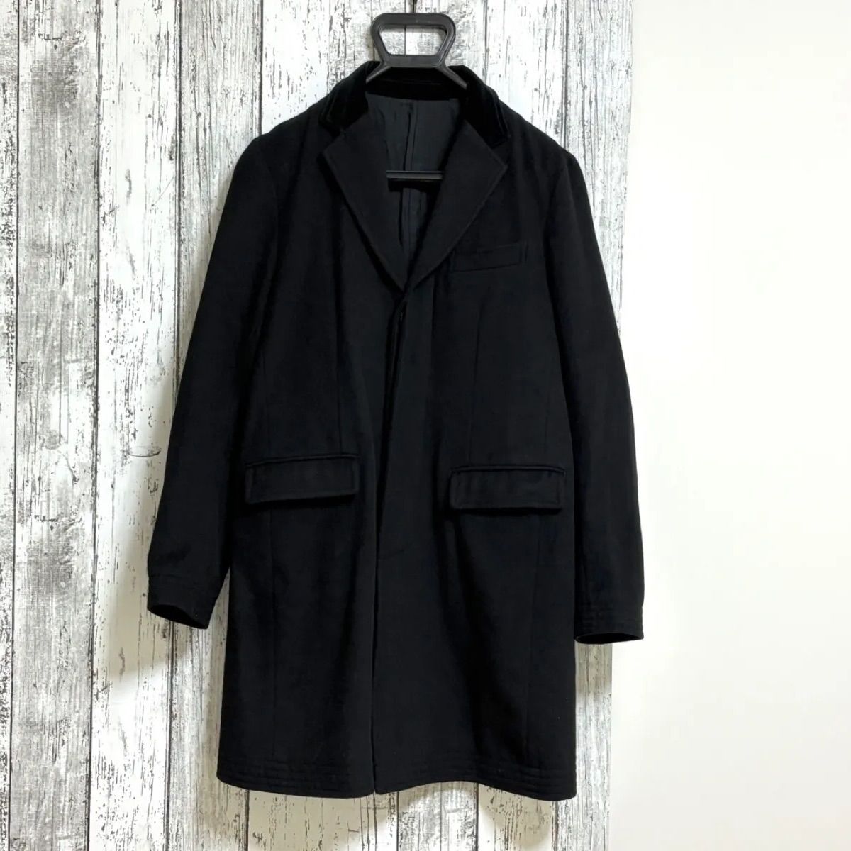 ラグスマクレガー 上カシミヤ混 裏地レオパード チェスターコート rags mcgregor キムタク着同型