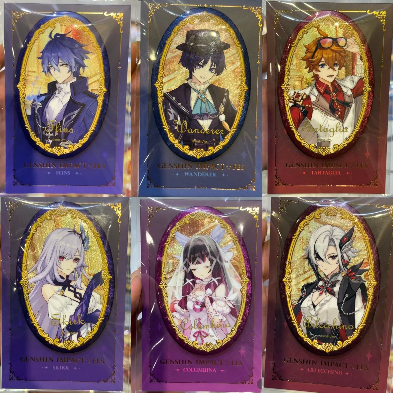 公式正規品 原神 5周年 缶バッジ スカーク タルタリヤ 公子