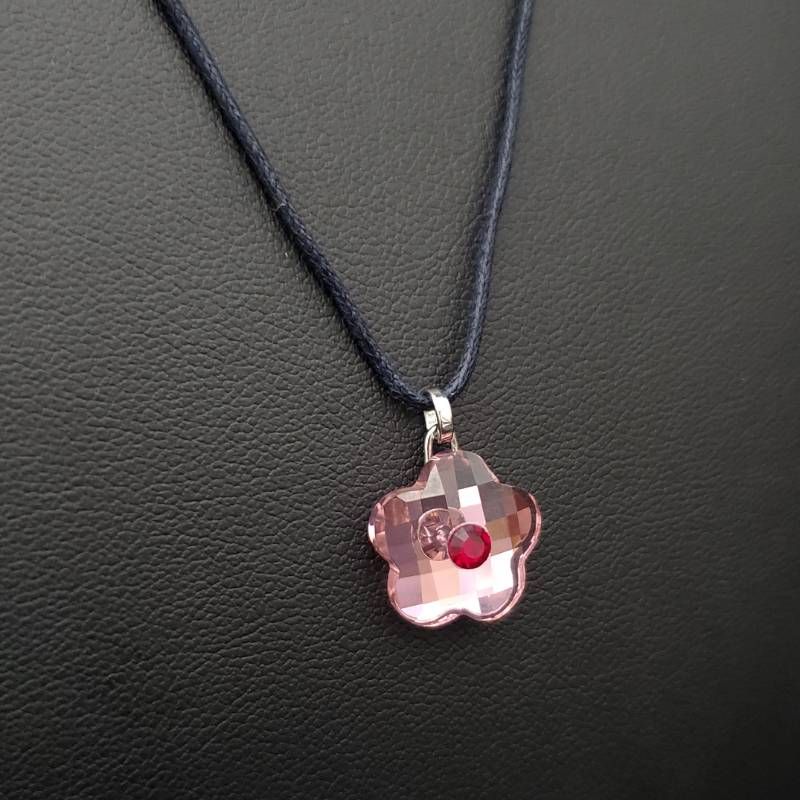 美品 SWAROVSKI スワロフスキー ネックレス ペンダント フラワー 