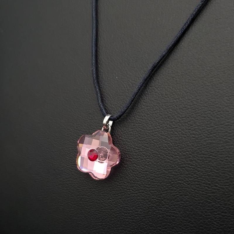 美品 SWAROVSKI スワロフスキー ネックレス ペンダント フラワー 