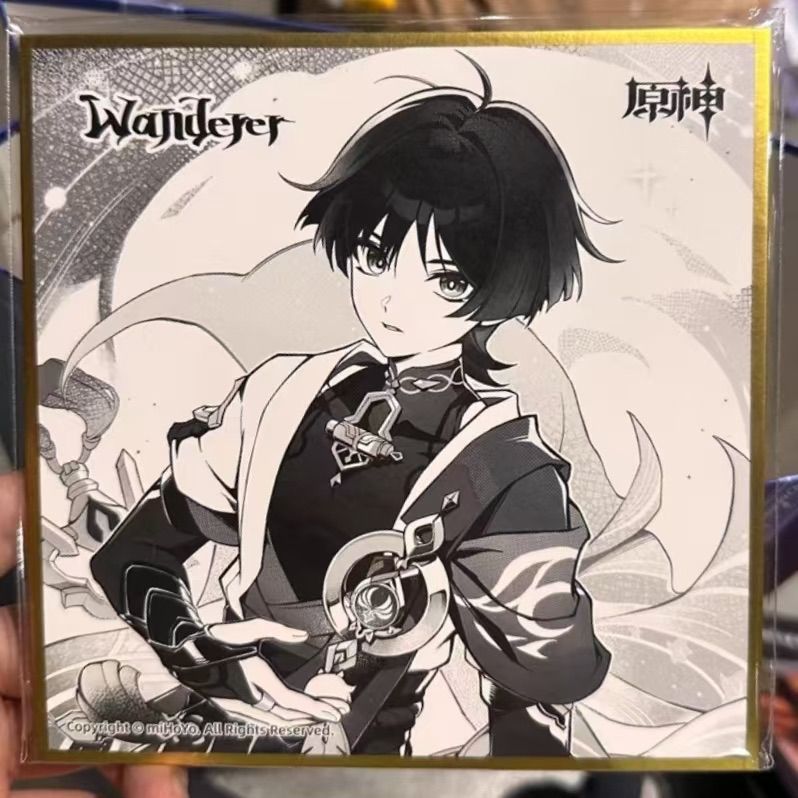 公式正規品 原神 5周年 特典 色紙 放浪者 ヌヴィレット カーヴェ 胡桃