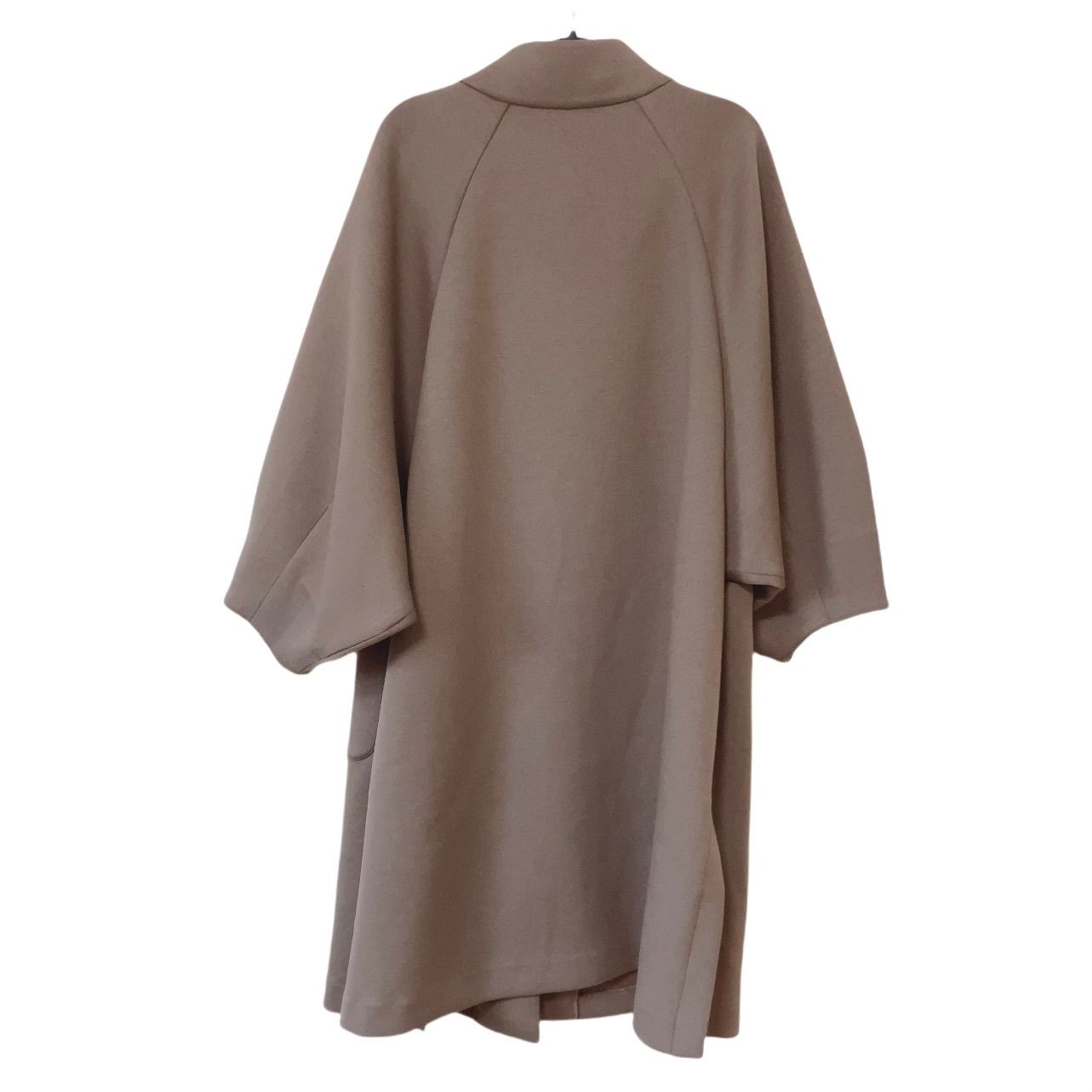 zk2 【美品】BEARDSLEY ビアズリー ダンボール ロングコート ブラウン