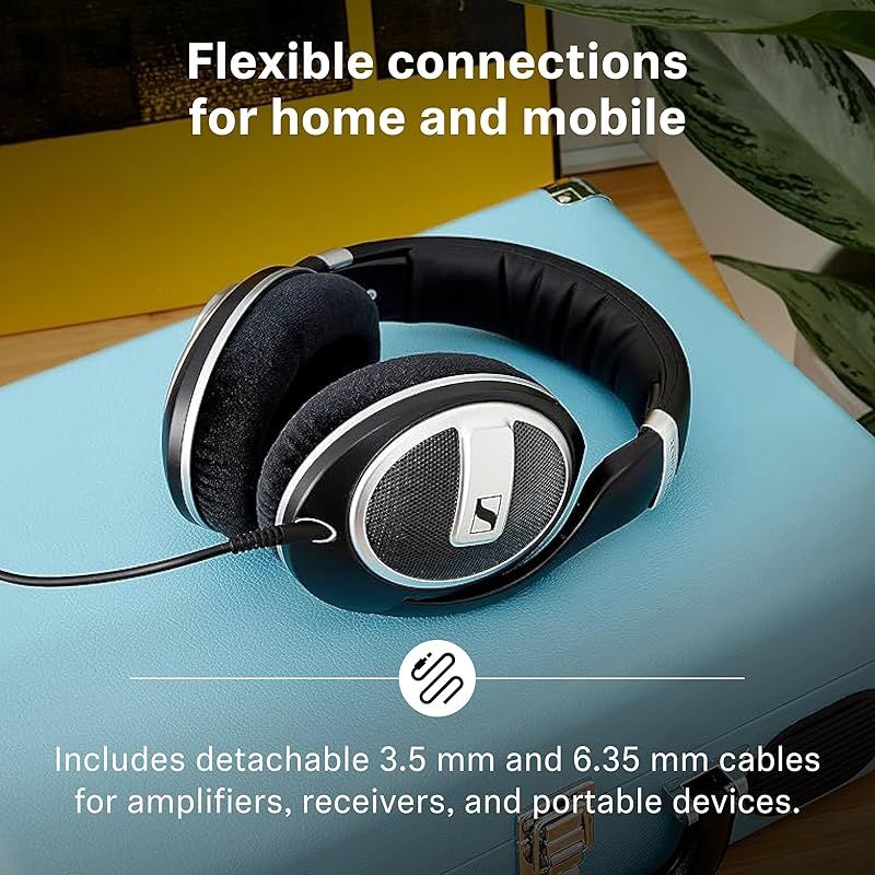  Sennheiser ゼンハイザー HD 599 SE 開放型スタジオヘッドホン ムデザイン 自然で ンスの取れた音質 快適な装着感 音楽 ゲーム 学校 仕事向けヘッドホン ブラック 防犯カメラ 防犯 セーフティ