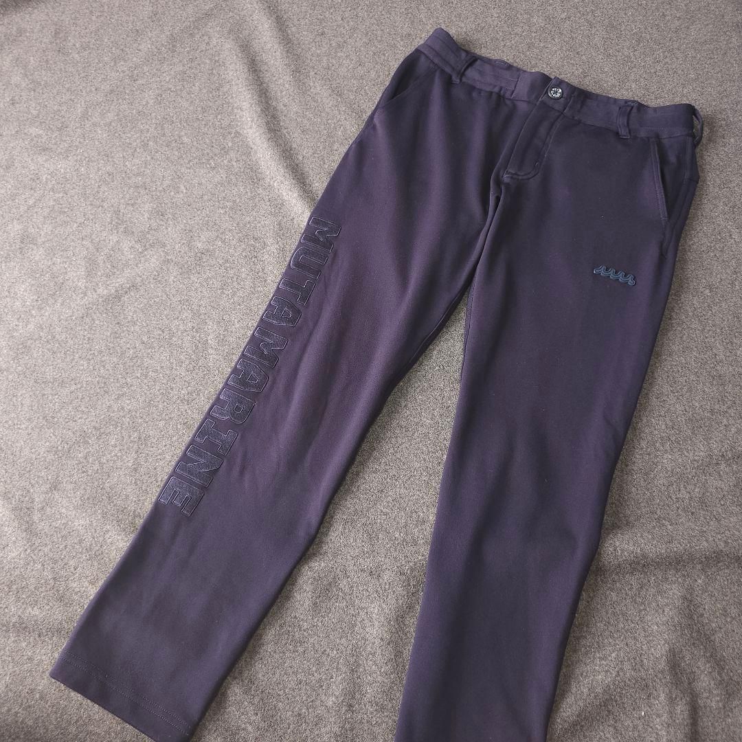 【ムータマリンゴルフ】秋冬ラバーロゴ×ロゴネーム ダンボール素材薄起毛パンツM MUTA MARIN GOLF ムータマリンゴルフ 秋冬 ラバーロゴ×ロゴネーム