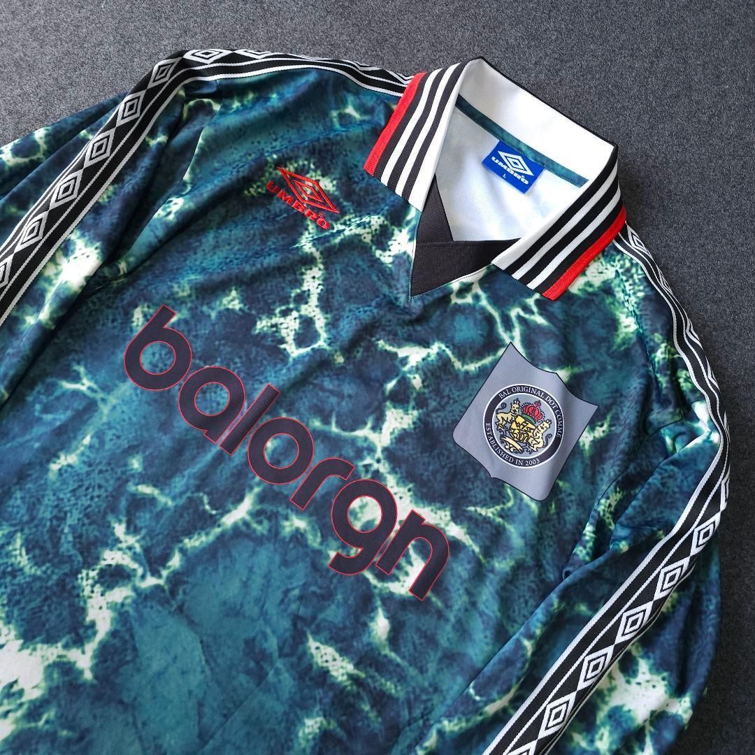 限定2024年【アンブロ×バル】LS サッカージャージロングスリーブ L 限定2024年 BAL × UMBRO LS SOCCER JERSEY 【アンブロ×バル】LS
