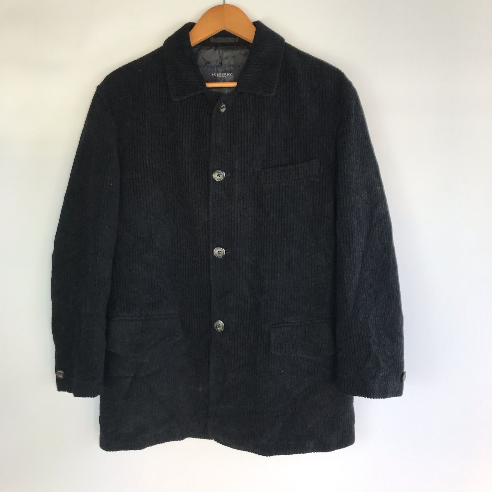 BURBERRY LONDON コーデュロイジャケット メンズ M ブラック 
