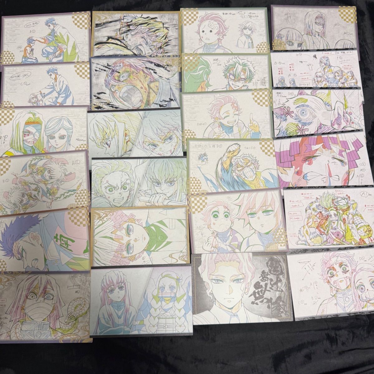 鬼滅の刃 ufotable カフェ 原画 ポストカード 鬼舞辻無惨 2点セット 鬼