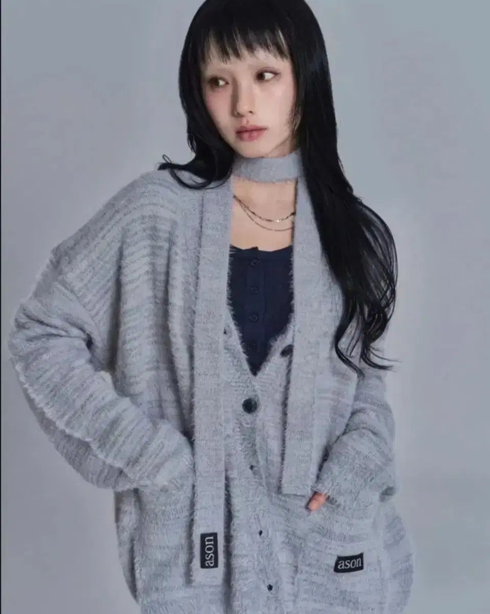 新商品 アズオン ルカ タイ カーディガン